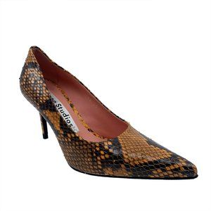 Acne Studios Women Snakeskin Pattern Leather Heels